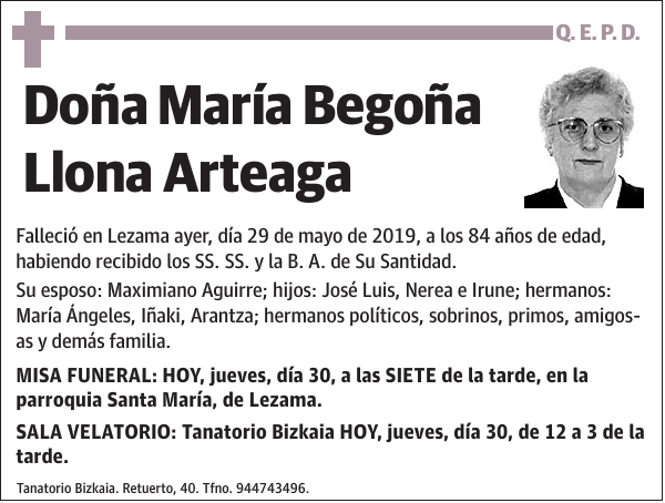 María Begoña Llona Arteaga