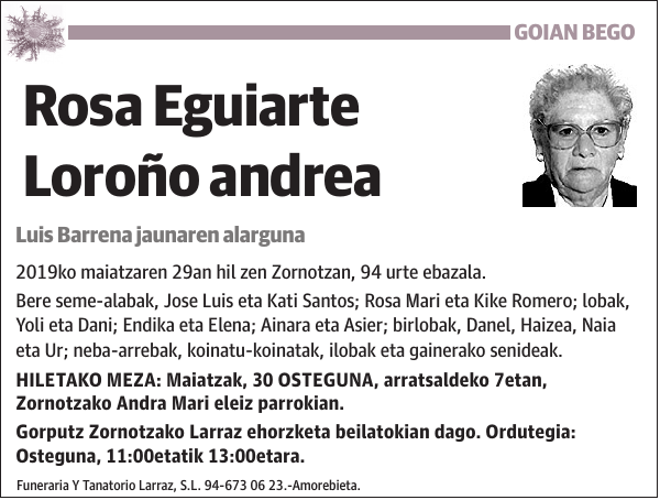 Rosa Eguiarte Loroño