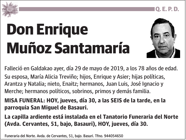 Enrique Muñoz Santamaría