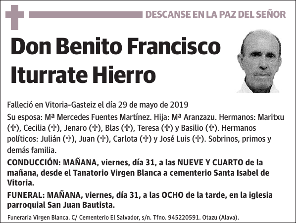 Benito Francisco Iturrate Hierro