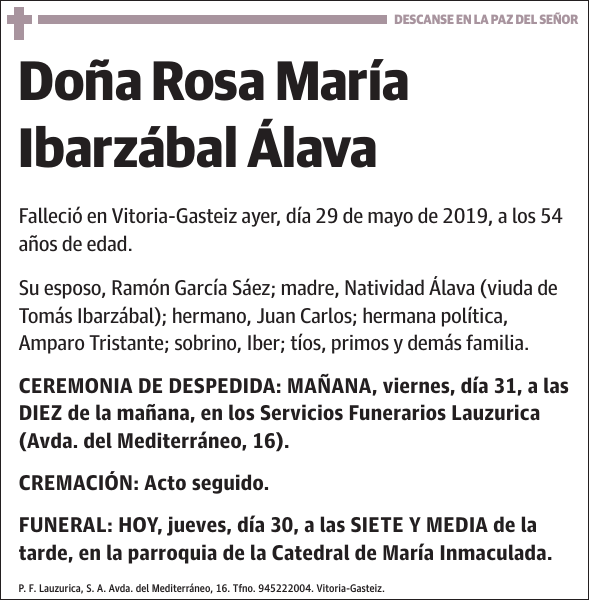 Rosa María Ibarzábal Álava
