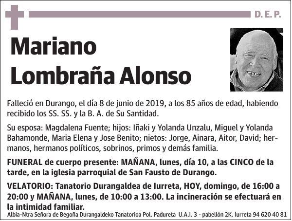 Mariano Lombraña Alonso