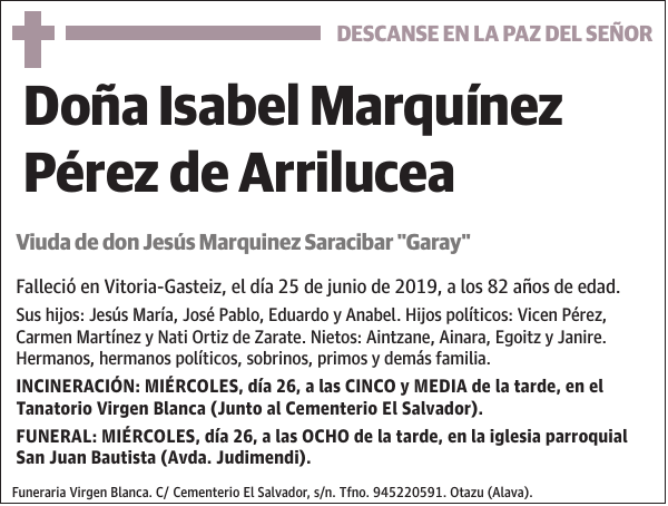 Isabel Marquínez Pérez de Arrilucea