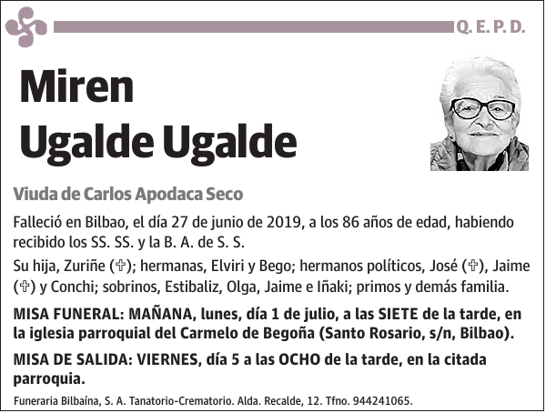 Miren Ugalde Ugalde