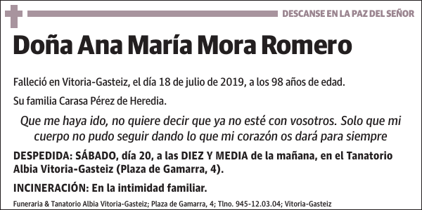 Ana María Mora Romero