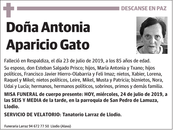 Antonia Aparicio Gato