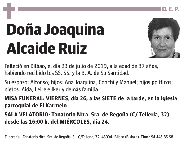 Joaquina Alcaide Ruiz