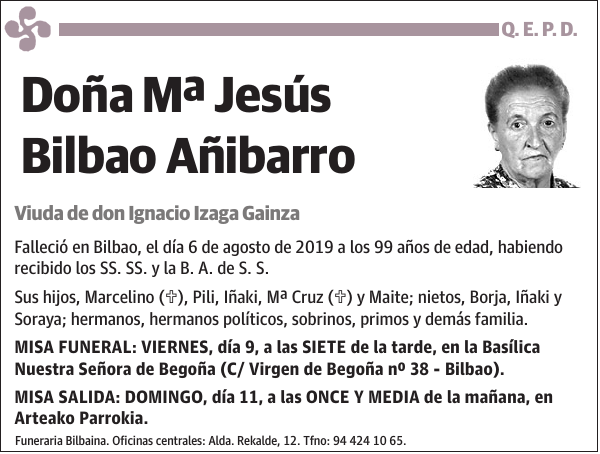 Mª Jesús Bilbao Añibarro