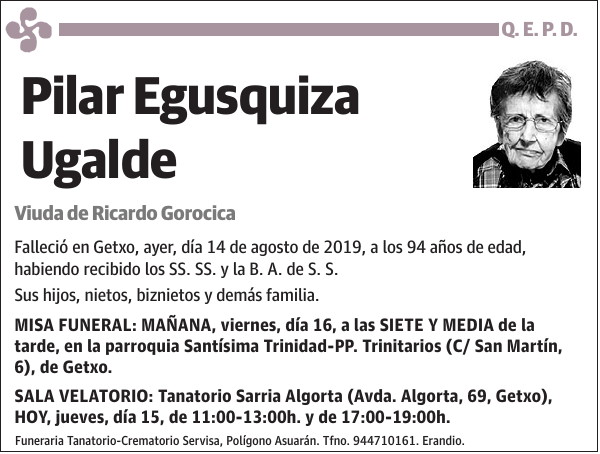 Pilar Egusquiza Ugalde