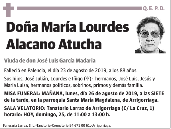 María Lourdes Alacano Atucha