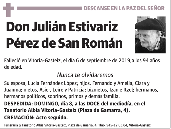 Julián Estivariz Pérez de San Román