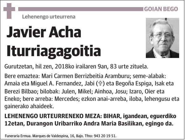 Javier Acha Iturriagagoitia