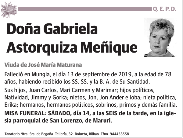 Gabriela Astorquiza Meñique