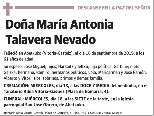 María Antonia Talavera Nevado