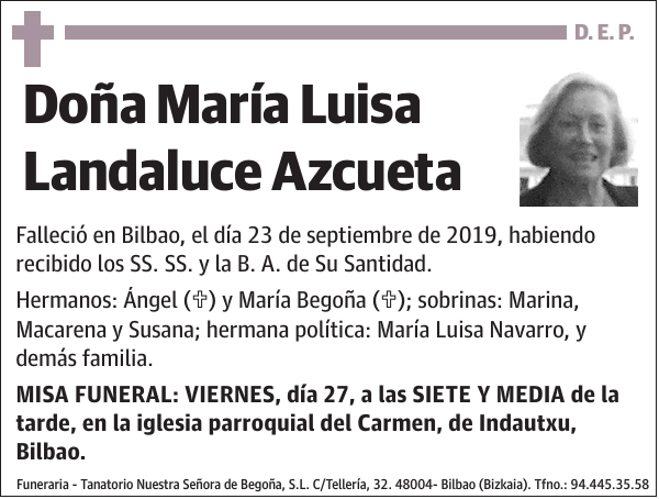 María Luisa Landaluce Azcueta