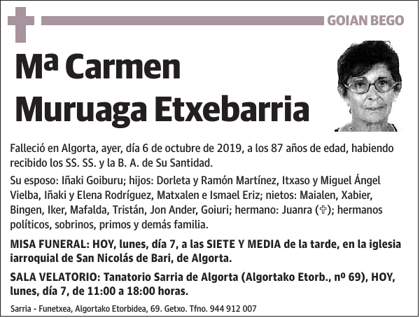Mª Carmen Muruaga Etxebarria