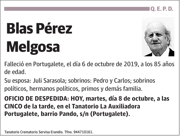 Blas Pérez Melgosa