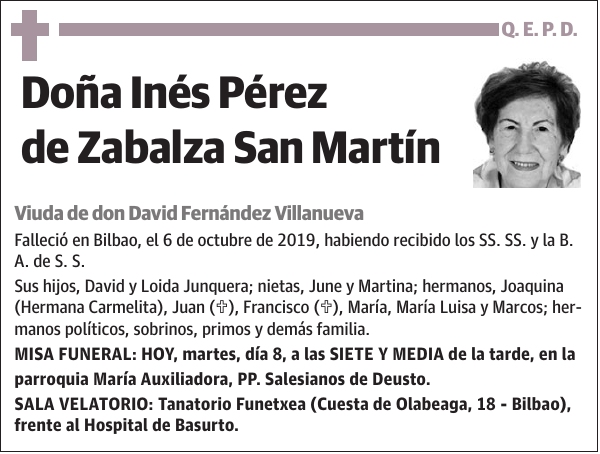 Inés Pérez de Zabalza San Martín