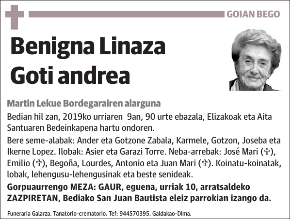 Benigna Linaza Goti