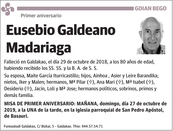 Eusebio Galdeano Madariaga