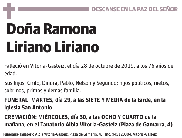 Ramona Liriano Liriano