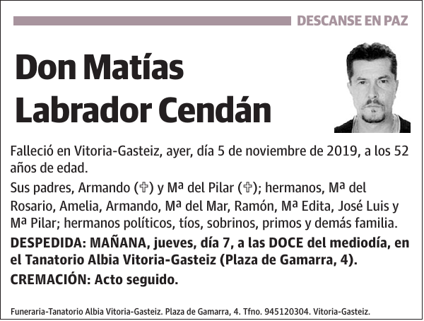 Matías Labrador Cendán