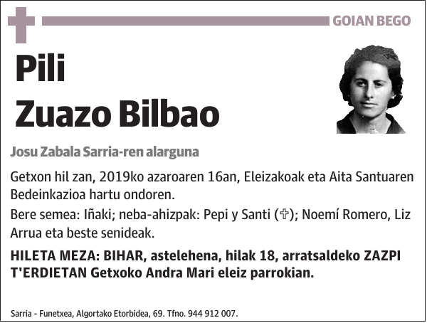 Pili Zuazo Bilbao