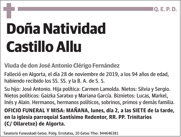 Natividad Castillo Allu
