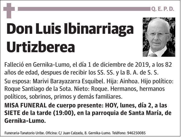 Luis Ibinarriaga Urtizberea