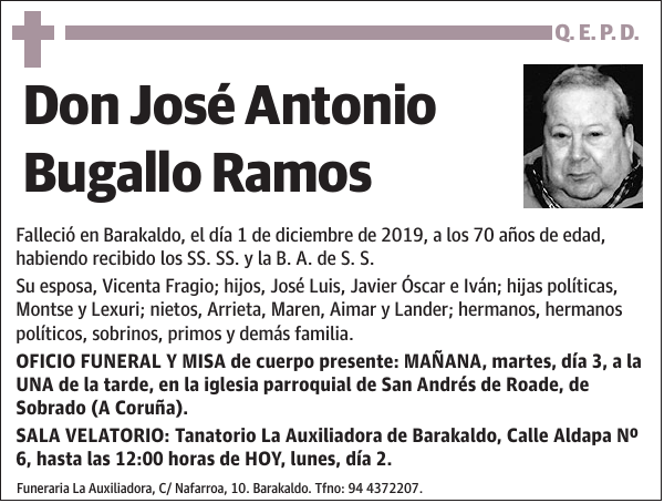 José Antonio Bugallo Ramos