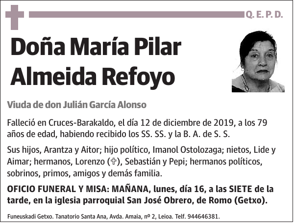 María Pilar Almeida Refoyo