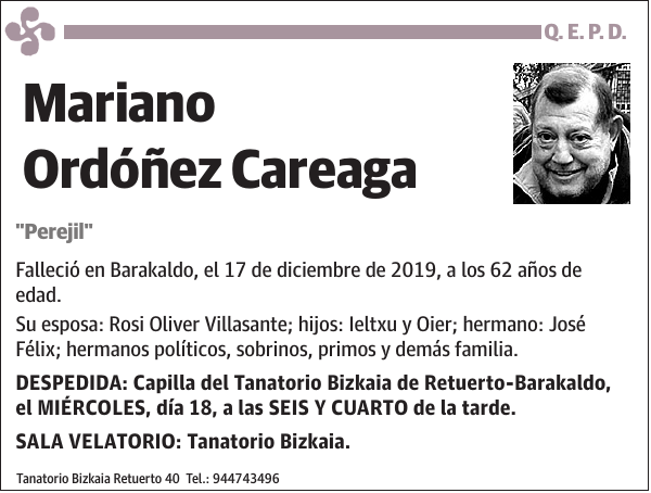 Mariano Ordóñez Careaga 'Perejil'
