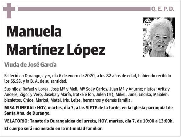 Manuela Martínez López