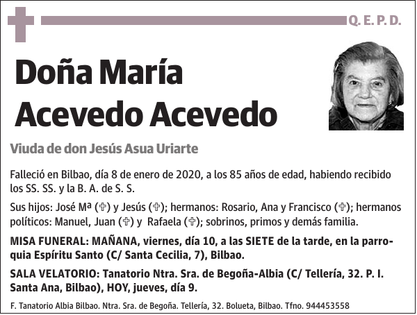 María Acevedo Acevedo