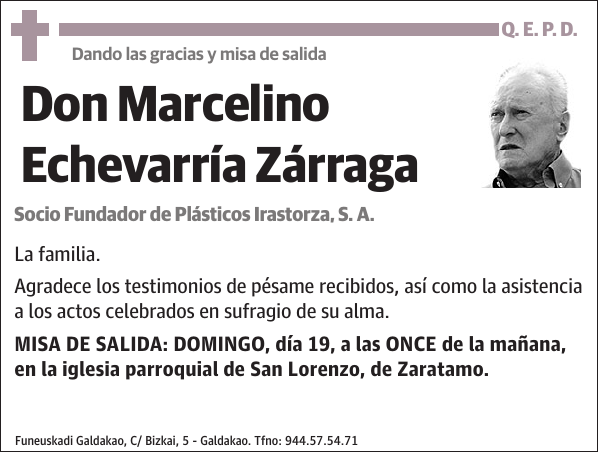 Marcelino Echevarría Zárraga