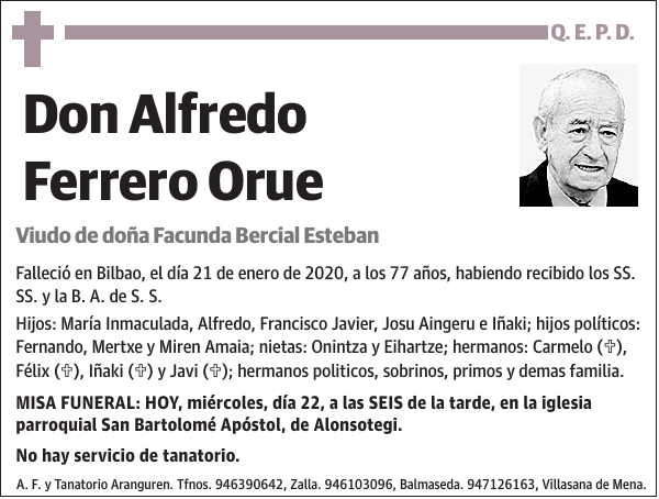 Alfredo Ferrero Orue