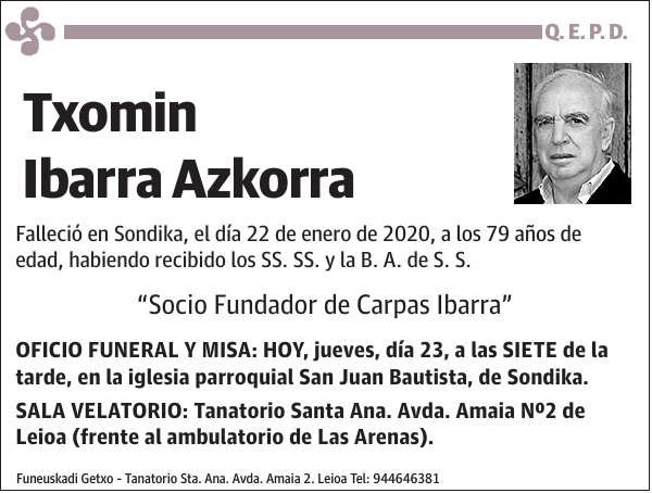 Txomin Ibarra Azkorra