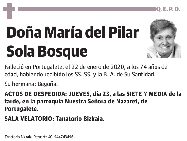 María del Pilar Sola Bosque