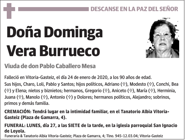 Dominga Vera Burrueco