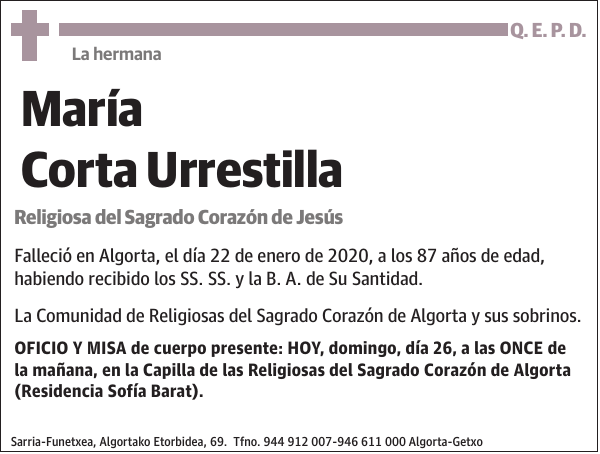 María Corta Urrestilla