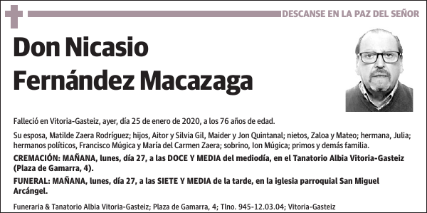 Nicasio Fernández Macazaga