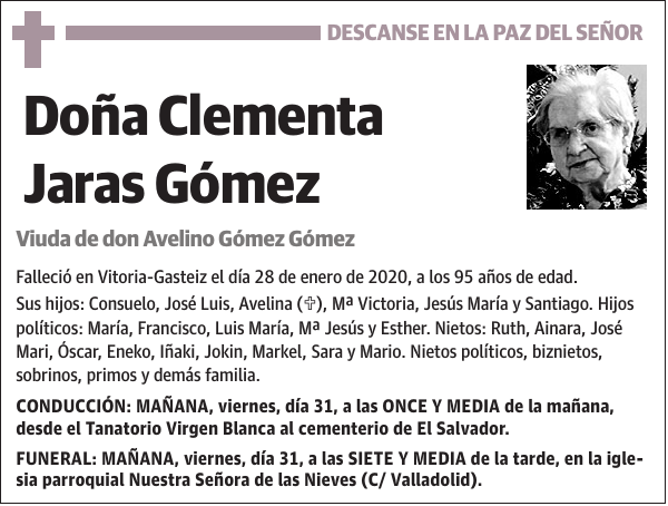 Clementa Jaras Gómez