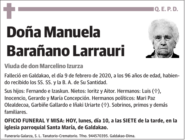 Manuela Barañano Larrauri