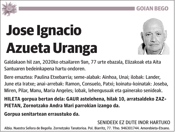 Jose Ignacio Azueta Uranga