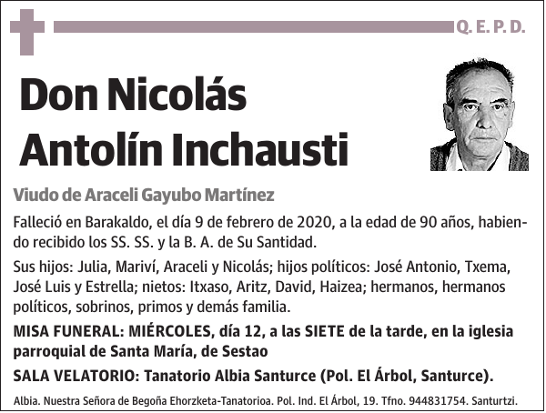 Nicolás Antolín Inchausti