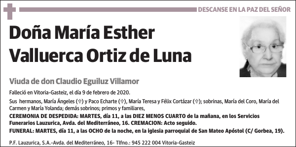 María Esther Valluerca Ortiz de Luna