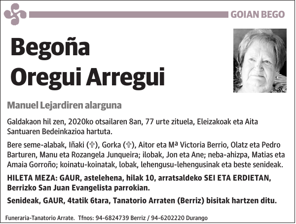 Begoña Oregui Arregui