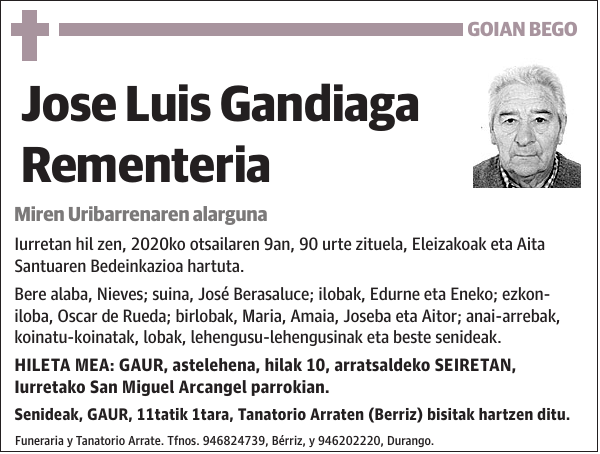 Jose Luis Gandiaga Rementeria