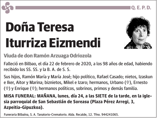 Teresa Iturriza Eizmendi