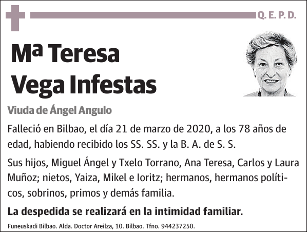 Mª Teresa Vega Infestas